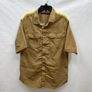 Sean John Shirt Mens XXL Multicolor Short Sleeve Button Front Pockets